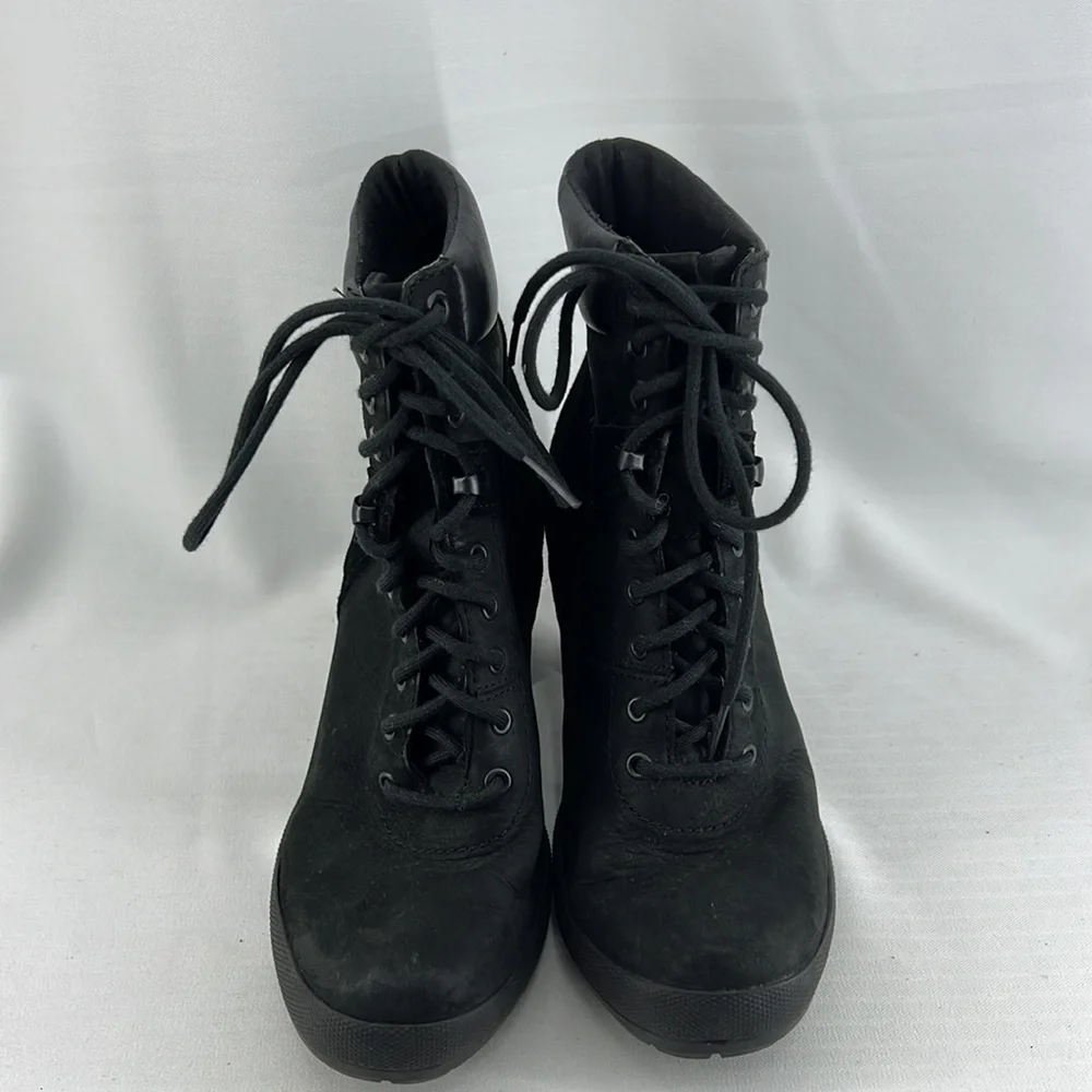 Timberland Camdale Chunky Field Boots Black Leather Lace Up